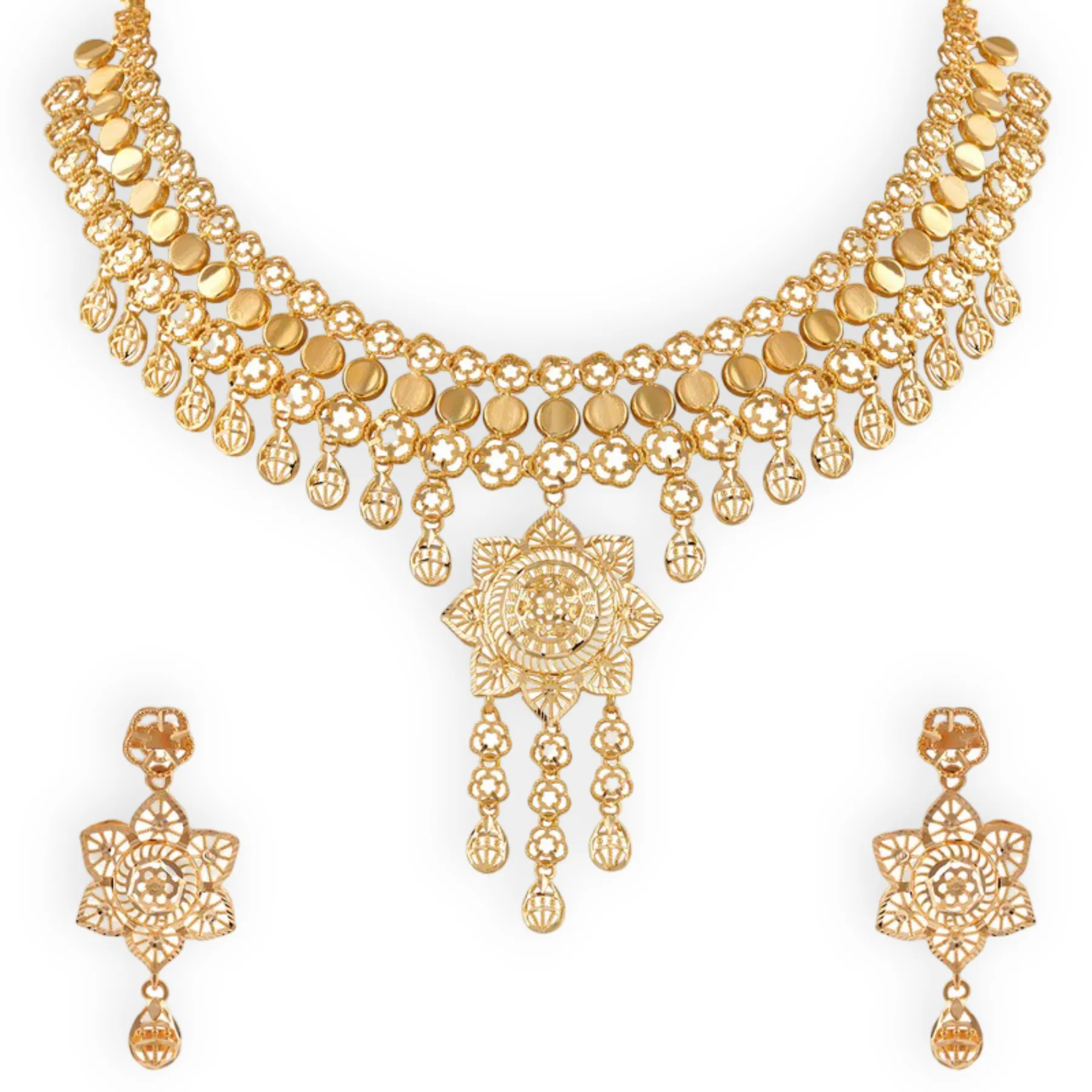 Alara Traditional Gold Set - Chhaganlal Dayaljee Jewellers CHD-THE ORIGINAL
