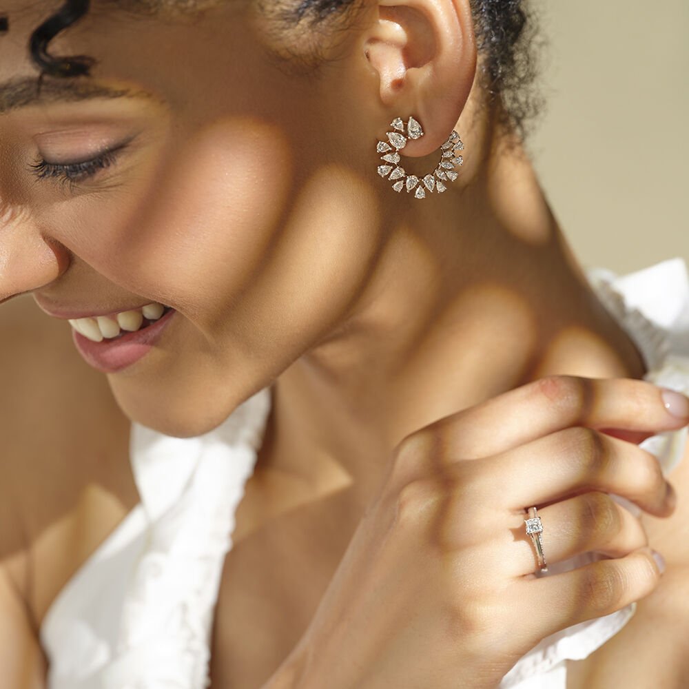 Modern diamond jewellery at Navya by CHD